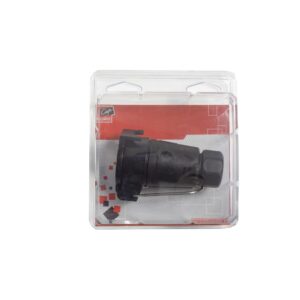 ENCHUFE MACHO PLASTICO 12V CON TAPA